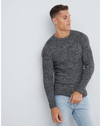 Мужской темно-серый свитер с круглым вырезом от Selected Homme