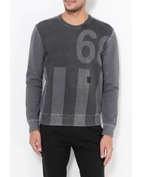 Мужской темно-серый свитер с круглым вырезом от Sisley