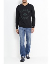 Мужской темно-серый свитер с круглым вырезом от Sisley