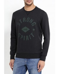 Мужской темно-серый свитер с круглым вырезом от Sisley