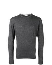 Мужской темно-серый свитер с круглым вырезом от Sun 68