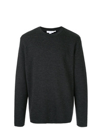 Мужской темно-серый свитер с круглым вырезом от Sunspel