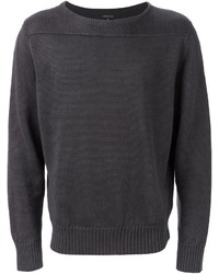 Мужской темно-серый свитер с круглым вырезом от Surface to Air