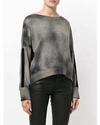 Женский темно-серый свитер с круглым вырезом от Avant Toi