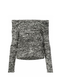Женский темно-серый свитер с круглым вырезом от The Elder Statesman