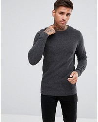 Мужской темно-серый свитер с круглым вырезом от Tokyo Laundry