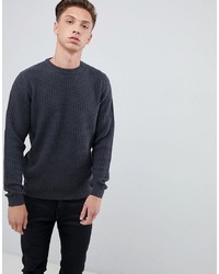 Мужской темно-серый свитер с круглым вырезом от Tokyo Laundry