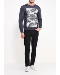 Мужской темно-серый свитер с круглым вырезом от Top Secret