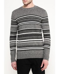 Мужской темно-серый свитер с круглым вырезом от Topman