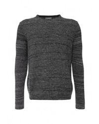 Мужской темно-серый свитер с круглым вырезом от Topman