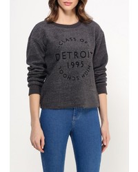 Женский темно-серый свитер с круглым вырезом от Topshop