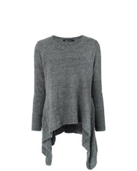 Женский темно-серый свитер с круглым вырезом от Uma Raquel Davidowicz