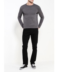 Мужской темно-серый свитер с круглым вырезом от United Colors of Benetton