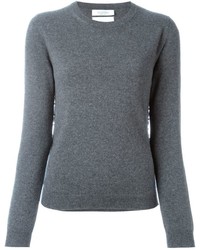Женский темно-серый свитер с круглым вырезом от Valentino