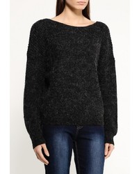 Женский темно-серый свитер с круглым вырезом от Vila