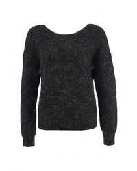 Женский темно-серый свитер с круглым вырезом от Vila