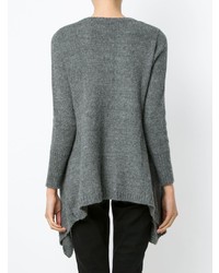 Женский темно-серый свитер с круглым вырезом от Uma Raquel Davidowicz