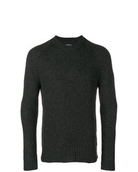 Мужской темно-серый свитер с круглым вырезом от Woolrich