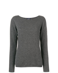 Женский темно-серый свитер с круглым вырезом от Woolrich