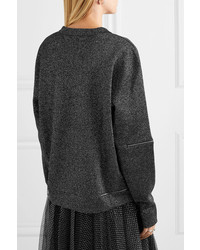 Женский темно-серый свитер с круглым вырезом от Christopher Kane