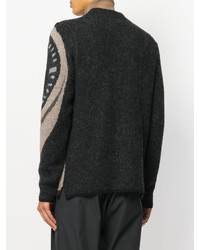 Мужской темно-серый свитер с принтом от Stephan Schneider