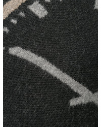 Мужской темно-серый свитер с принтом от Stephan Schneider