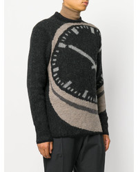 Мужской темно-серый свитер с принтом от Stephan Schneider