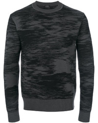 Мужской темно-серый свитер с принтом от Jil Sander