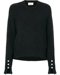 Женский темно-серый свитер с украшением от 3.1 Phillip Lim