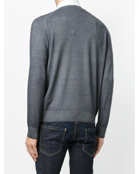 Мужской темно-серый свитер от Cruciani