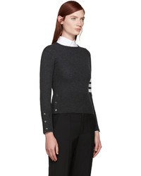 Женский темно-серый свитер от Thom Browne