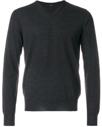 Мужской темно-серый свитер от Lardini