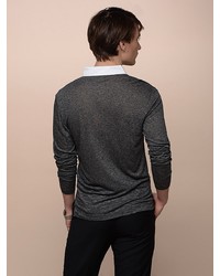Мужской темно-серый свитер от LUIGI FERRO
