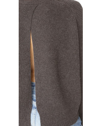 Женский темно-серый свитер от Helmut Lang