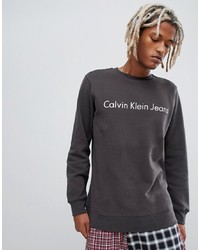 Мужской темно-серый свитшот с принтом от Calvin Klein Jeans