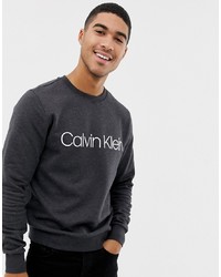 Мужской темно-серый свитшот с принтом от Calvin Klein
