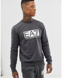 Мужской темно-серый свитшот с принтом от EA7