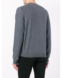 Мужской темно-серый свитшот с принтом от Just Cavalli