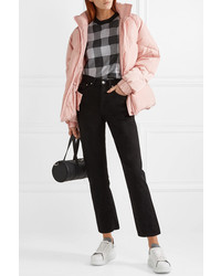 Темно-серый свободный свитер в клетку от McQ Alexander McQueen