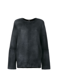Темно-серый свободный свитер от Avant Toi