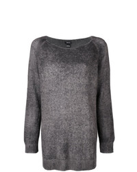 Темно-серый свободный свитер от Avant Toi