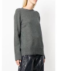 Темно-серый свободный свитер от The Row