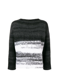 Темно-серый свободный свитер от Dusan