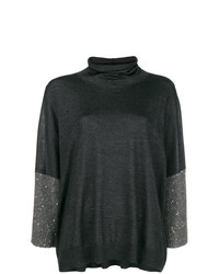 Темно-серый свободный свитер от Fabiana Filippi