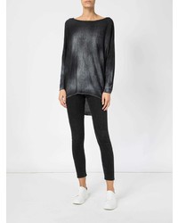 Темно-серый свободный свитер от Avant Toi