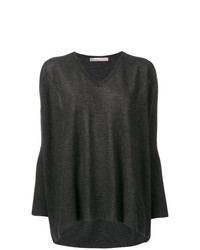 Темно-серый свободный свитер от Gentry Portofino