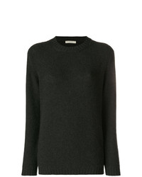 Темно-серый свободный свитер от Holland & Holland