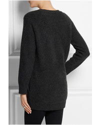 Темно-серый свободный свитер от The Elder Statesman