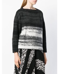 Темно-серый свободный свитер от Dusan