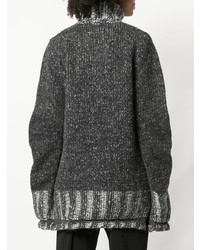 Темно-серый свободный свитер от MM6 MAISON MARGIELA